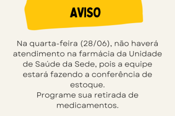 Fique atendo e programe sua retirada de medicamentos.