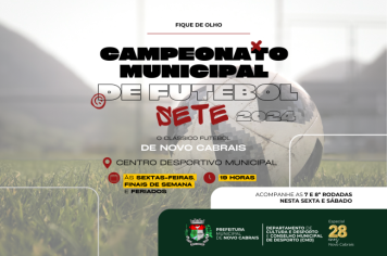 Campeonato Municipal de Futebol Sete retoma hoje