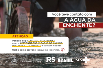 Cuidados com a saúde em meio às enchentes