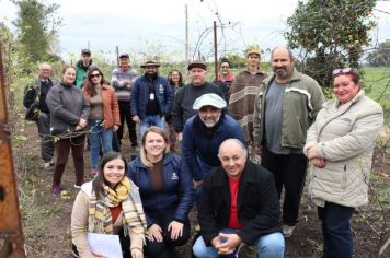 SECRETARIA MUNICIPAL DE AGRICULTURA E EMATER DE NOVO CABRAIS REALIZAM CURSO DE PODA DE VIDEIRAS