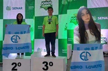 Três alunos de Novo Cabrais conquistam medalhas nos Jogos Rurais do Senar/RS