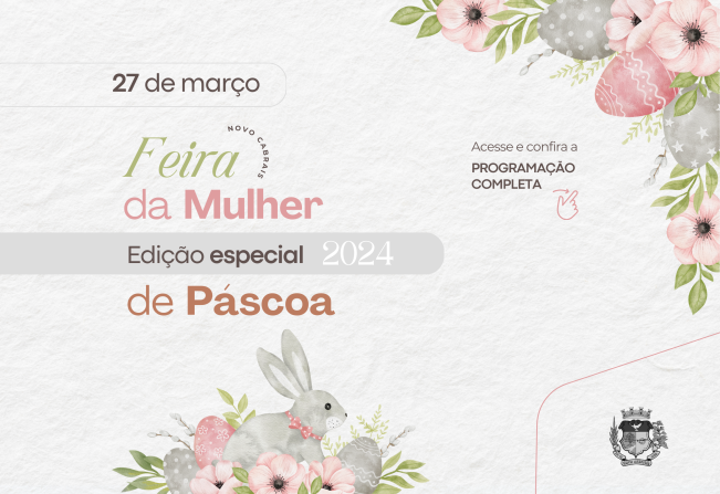 Vem aí a Feira da Mulher edição especial de Páscoa 