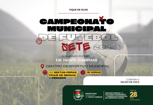 Campeonato Municipal de Futebol Sete agita o Centro Desportivo Municipal