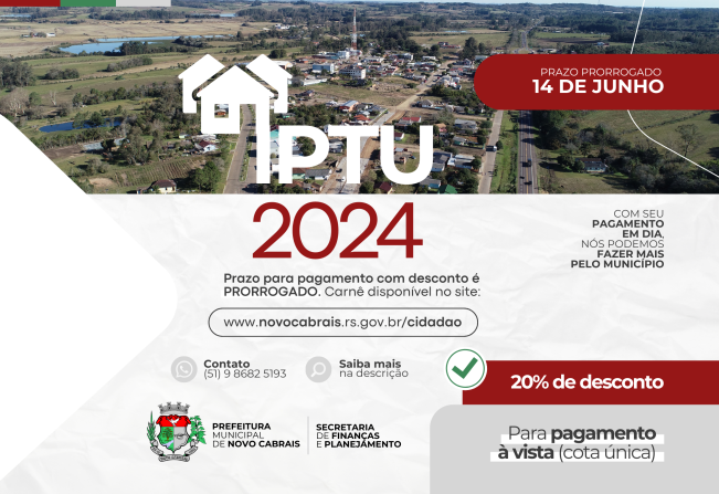 IPTU 2024: prazo para pagamento com desconto é prorrogado