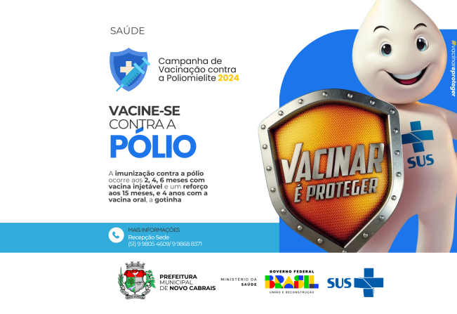 Novo Cabrais vacina contra a poliomielite