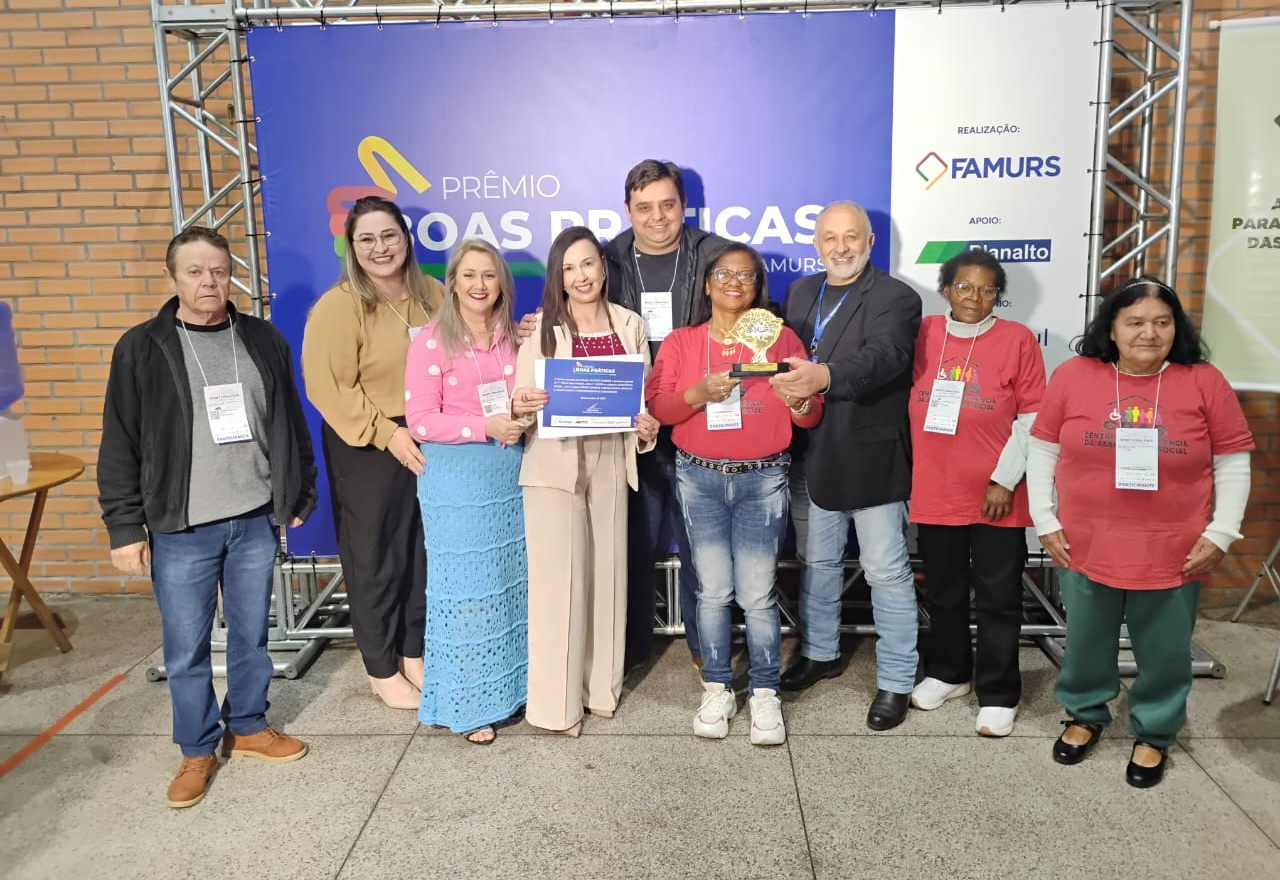 Assistência Social de Novo Cabrais conquista 1º lugar em Prêmio da Famurs e se destaca no estado