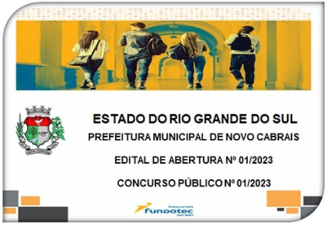 Concurso Público nº 01-2023 - Edital de Abertura nº 01-2023