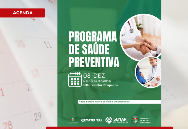 Programa de Saúde Preventiva acontece nesta sexta